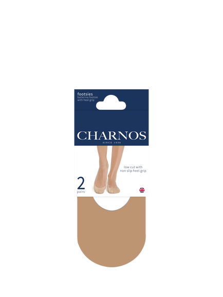Charnos Ballerina Shoe Liners, Pack of 2, Natural