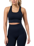 Gym+Coffee Lotus Low-Support Bra, Black
