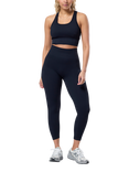 Gym+Coffee Lotus Low-Support Bra, Black