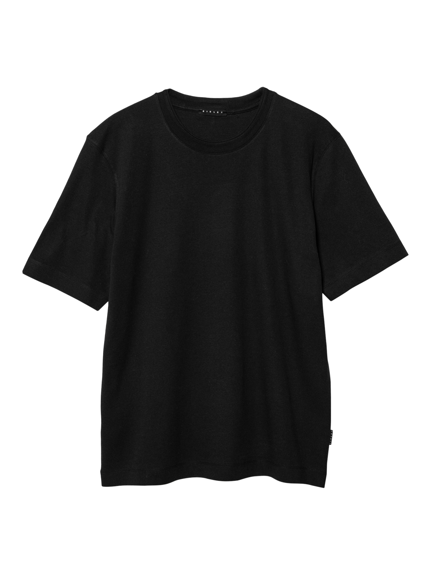 Product image 5 of 5, which shows SISLEY Regular Fit Cotton T-Shirt, Black, S