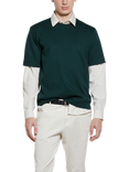 SISLEY Regular Fit Cotton T-Shirt, Dark Green