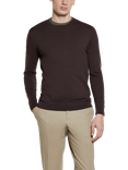 SISLEY Regular Fit Crew Neck Jumper, Brown