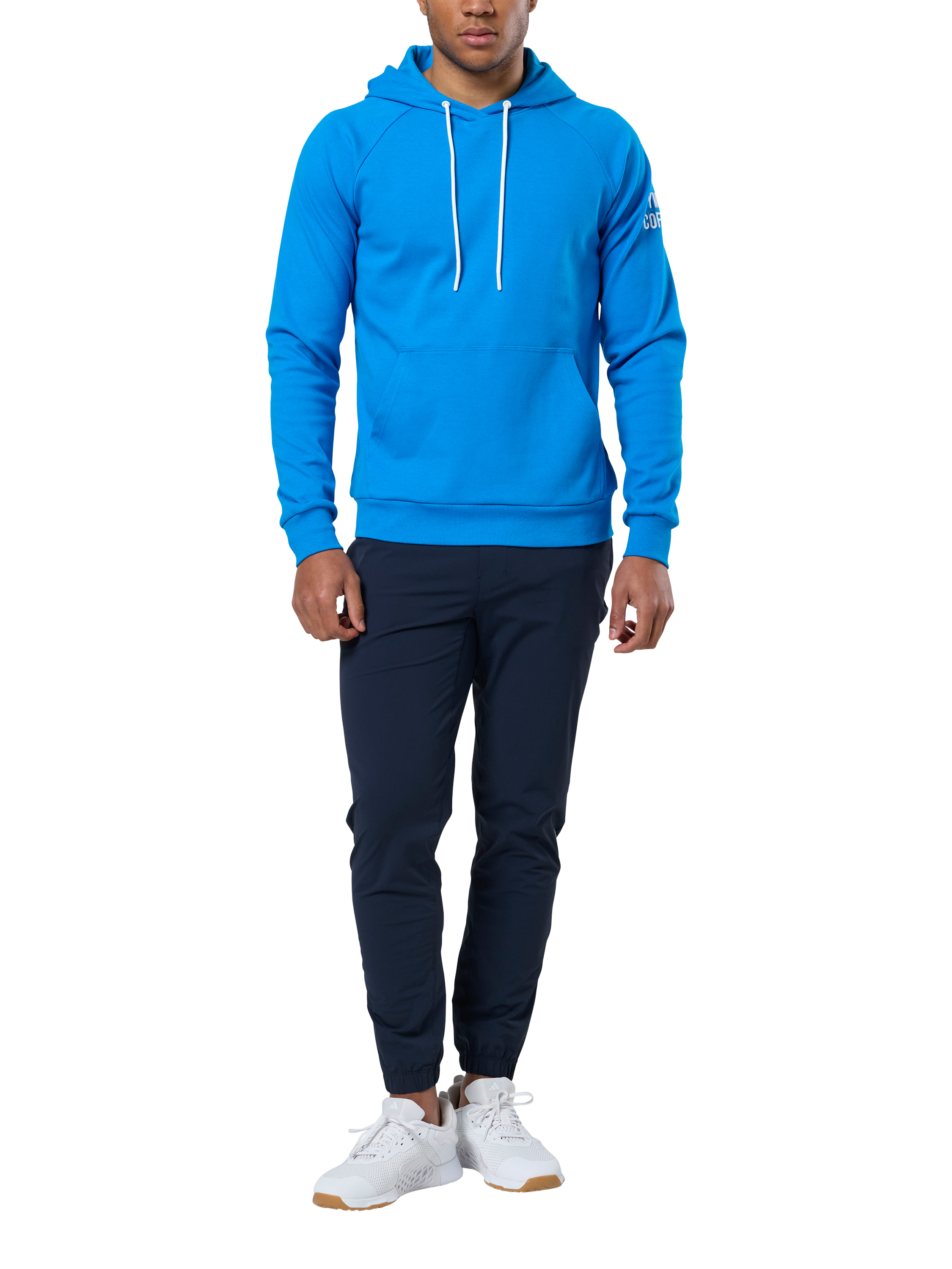 Product image 2 of 6, which shows Gym+Coffee Chill Hoodie, Obsidian, S