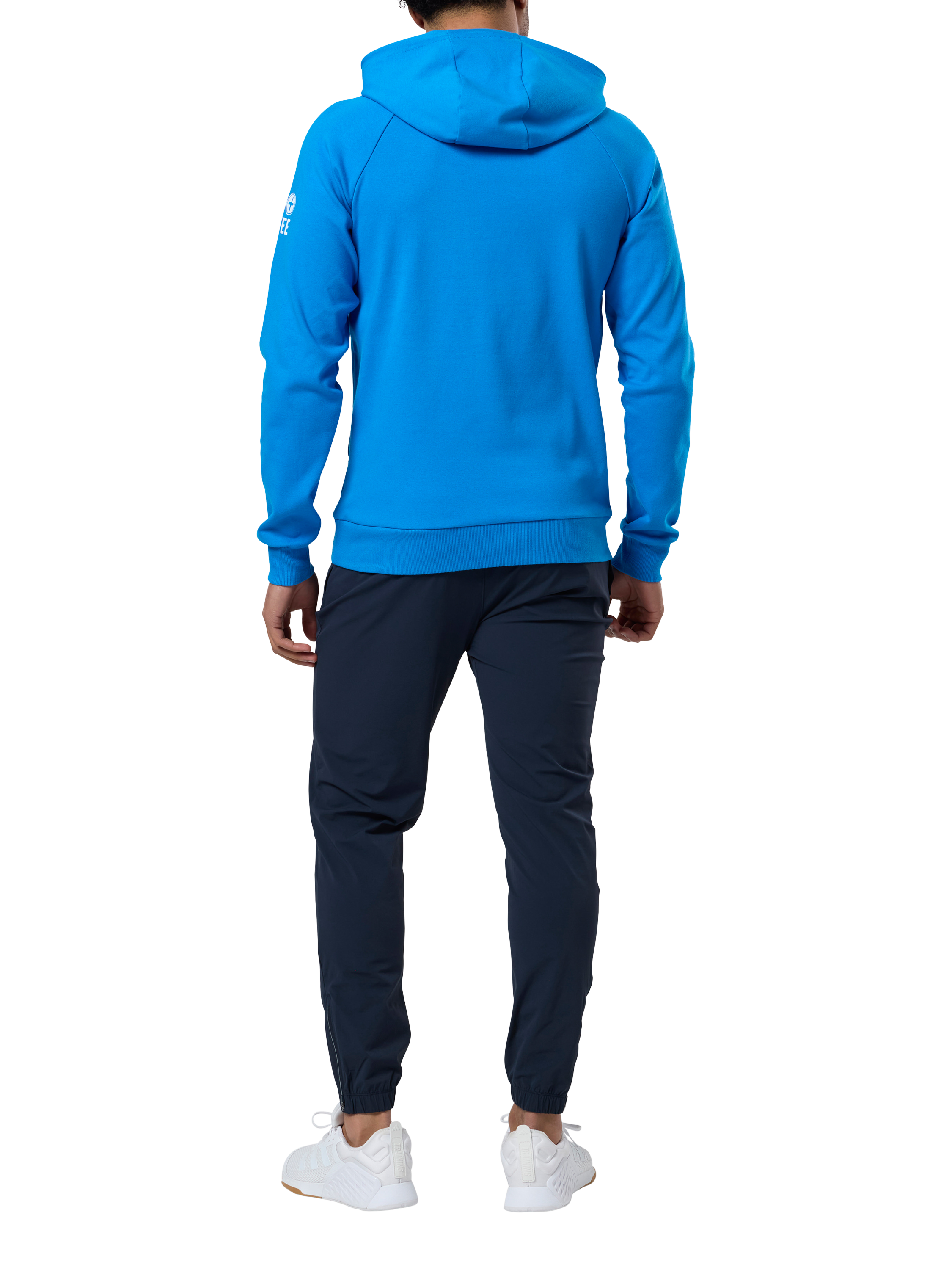 Product image 3 of 6, which shows Gym+Coffee Chill Hoodie, Obsidian, S