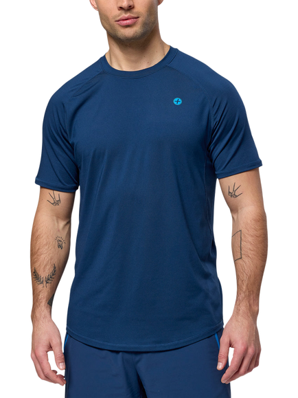 Gym+Coffee Relentless T-Shirt, Petrol Blue