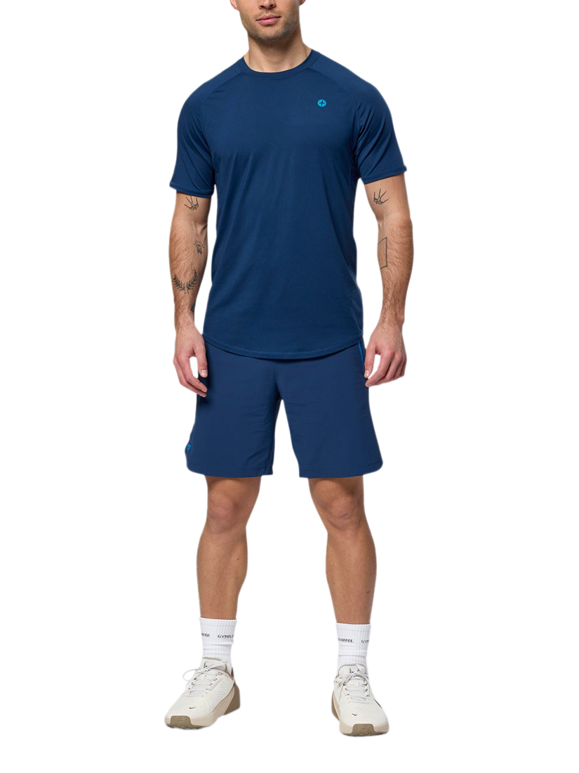 Product image 2 of 6, which shows Gym+Coffee Relentless T-Shirt, Petrol Blue, S