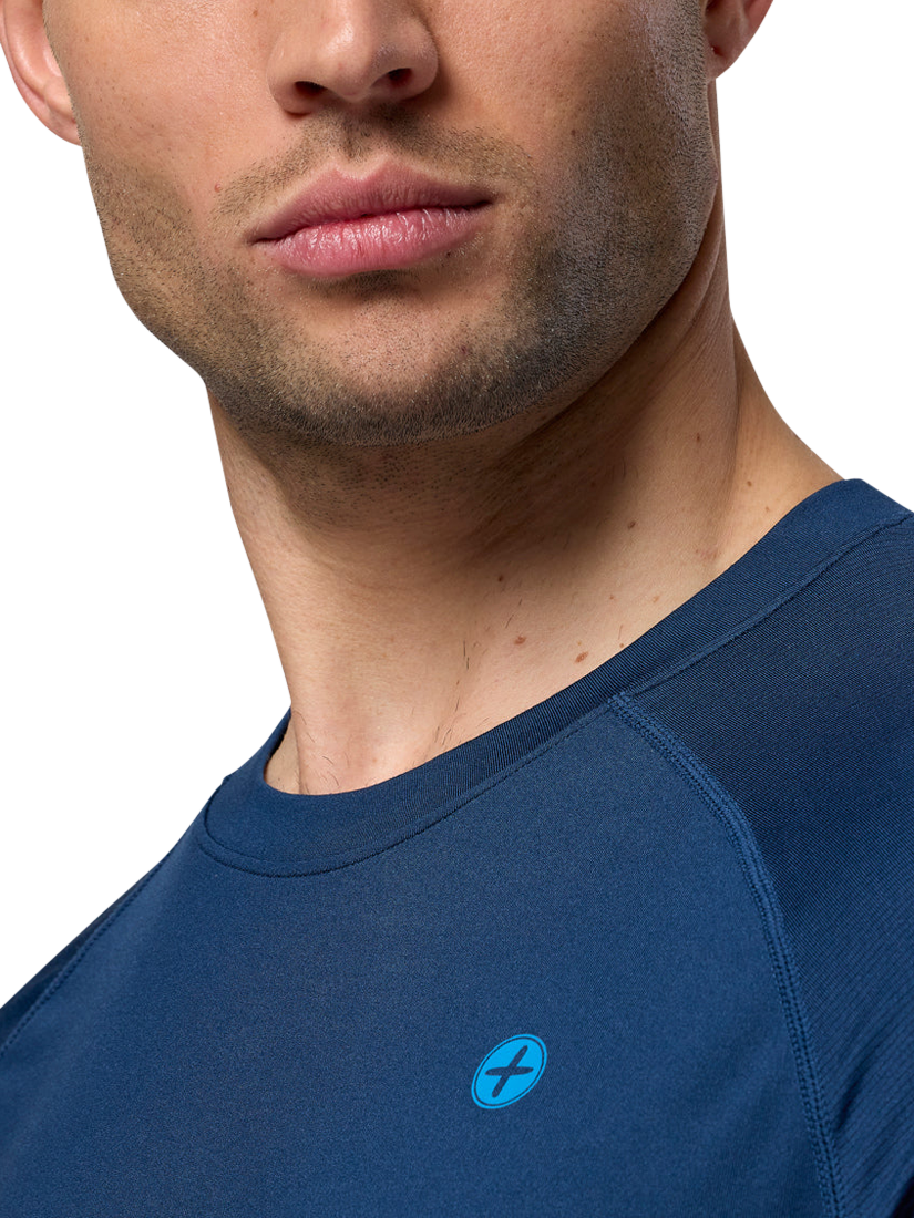 Product image 4 of 6, which shows Gym+Coffee Relentless T-Shirt, Petrol Blue, S