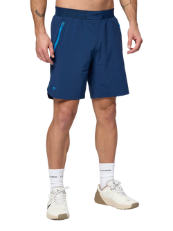 Gym+Coffee Relentless Shorts, Petrol Blue, Petrol Blue