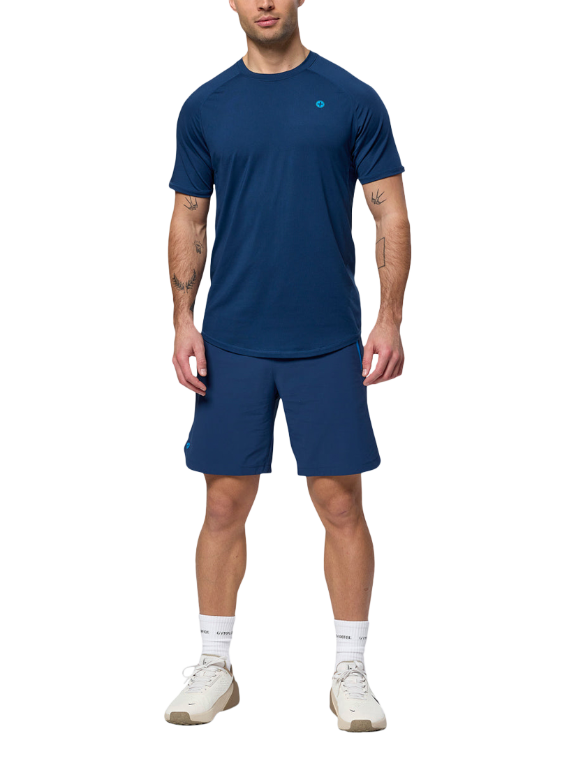 Product image 2 of 6, which shows Gym+Coffee Relentless Shorts, Petrol Blue, S