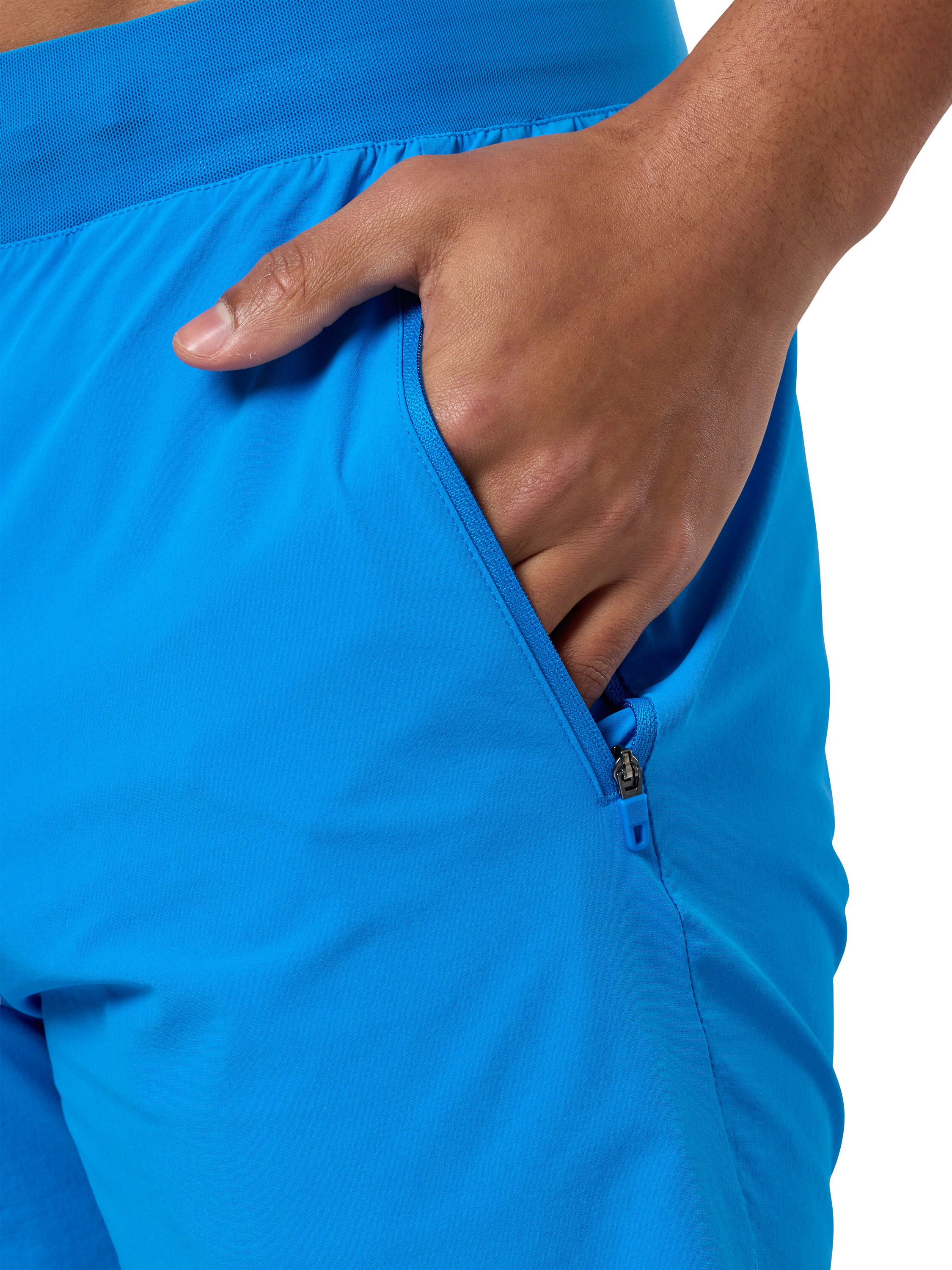 Product image 5 of 5, which shows Gym+Coffee Relentless Shorts, Sky Blue, S