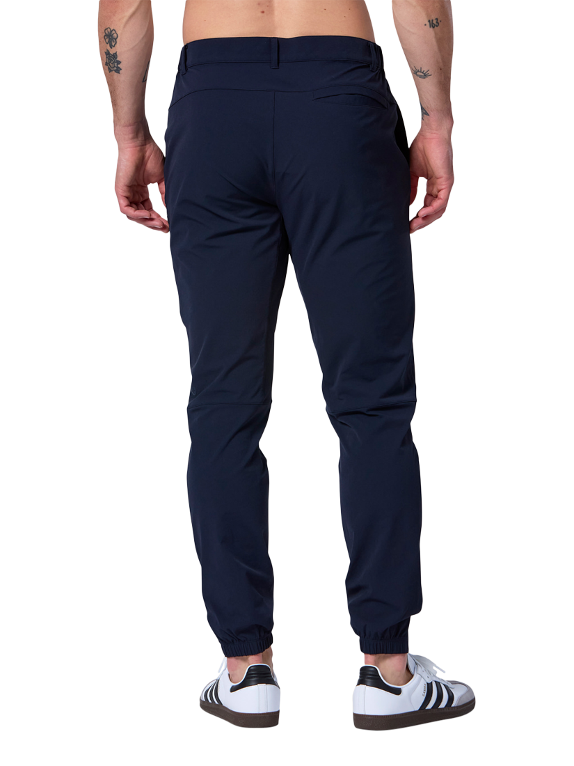 Product image 2 of 8, which shows Gym+Coffee Game Changer Slim Fit Trousers, Obsidian, S