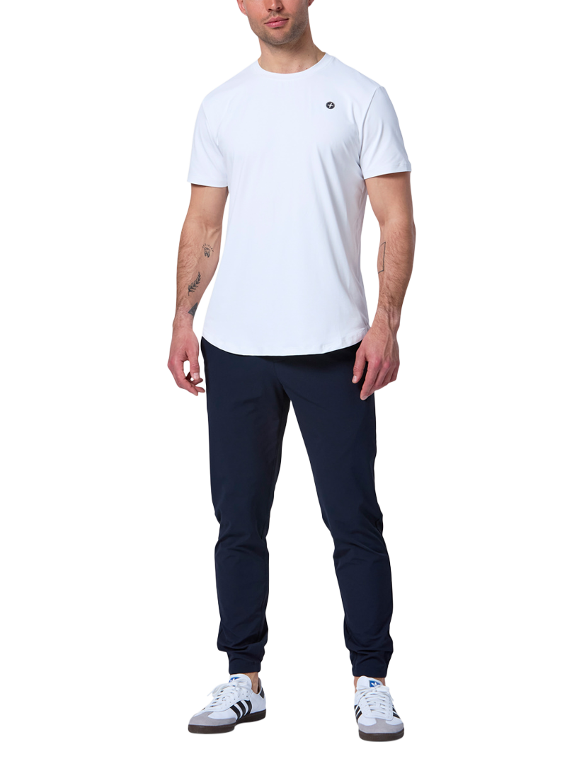 Product image 3 of 8, which shows Gym+Coffee Game Changer Slim Fit Trousers, Obsidian, S