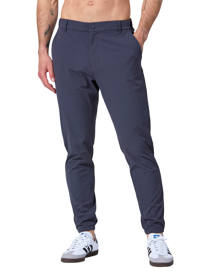 Product image 2 of 9, which shows Gym+Coffee Game Changer Slim Fit Trousers, Orbit Grey, S