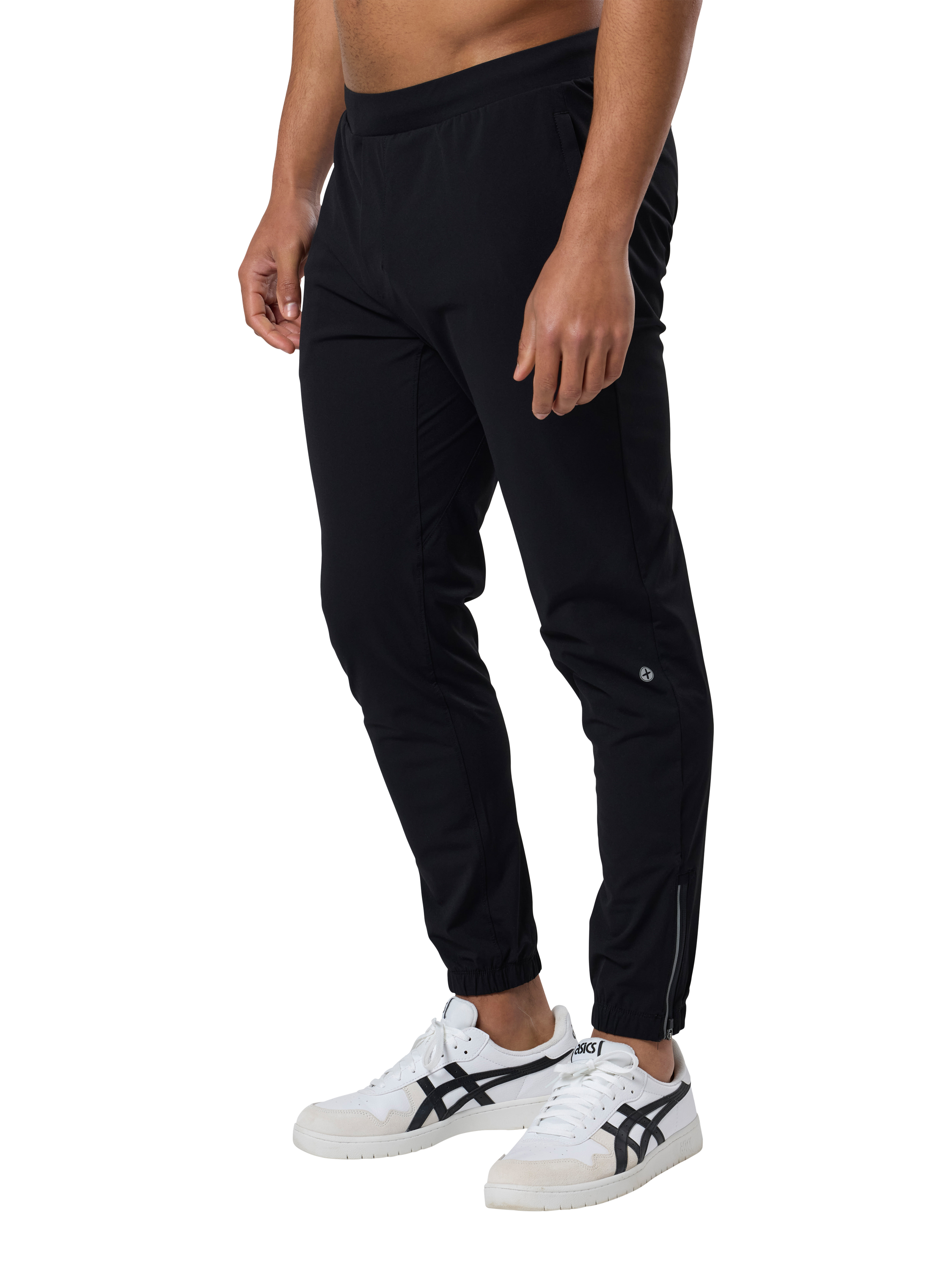 Product image 1 of 7, which shows Gym+Coffee In Motion Slim Fit Joggers, Black, S