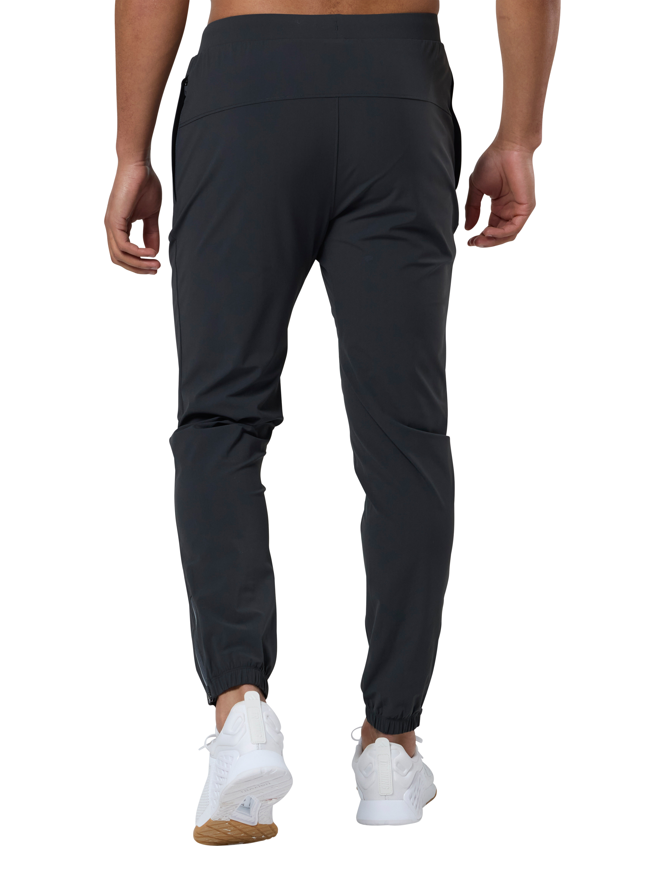 Product image 3 of 7, which shows Gym+Coffee In Motion Slim Fit Joggers, Midnight Grey, S