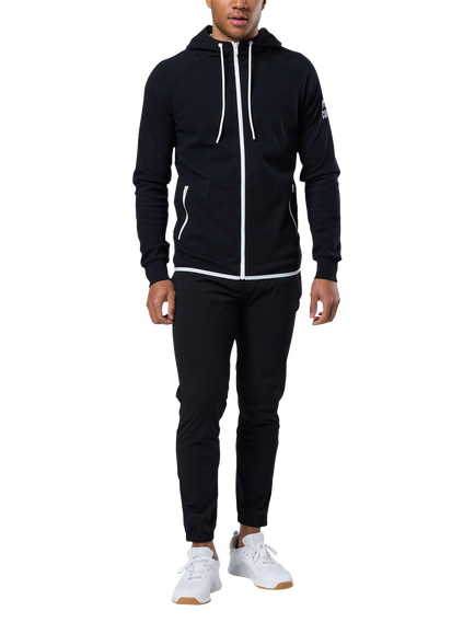 Gym+Coffee Chill Full Zip Hoodie - view 2, Black