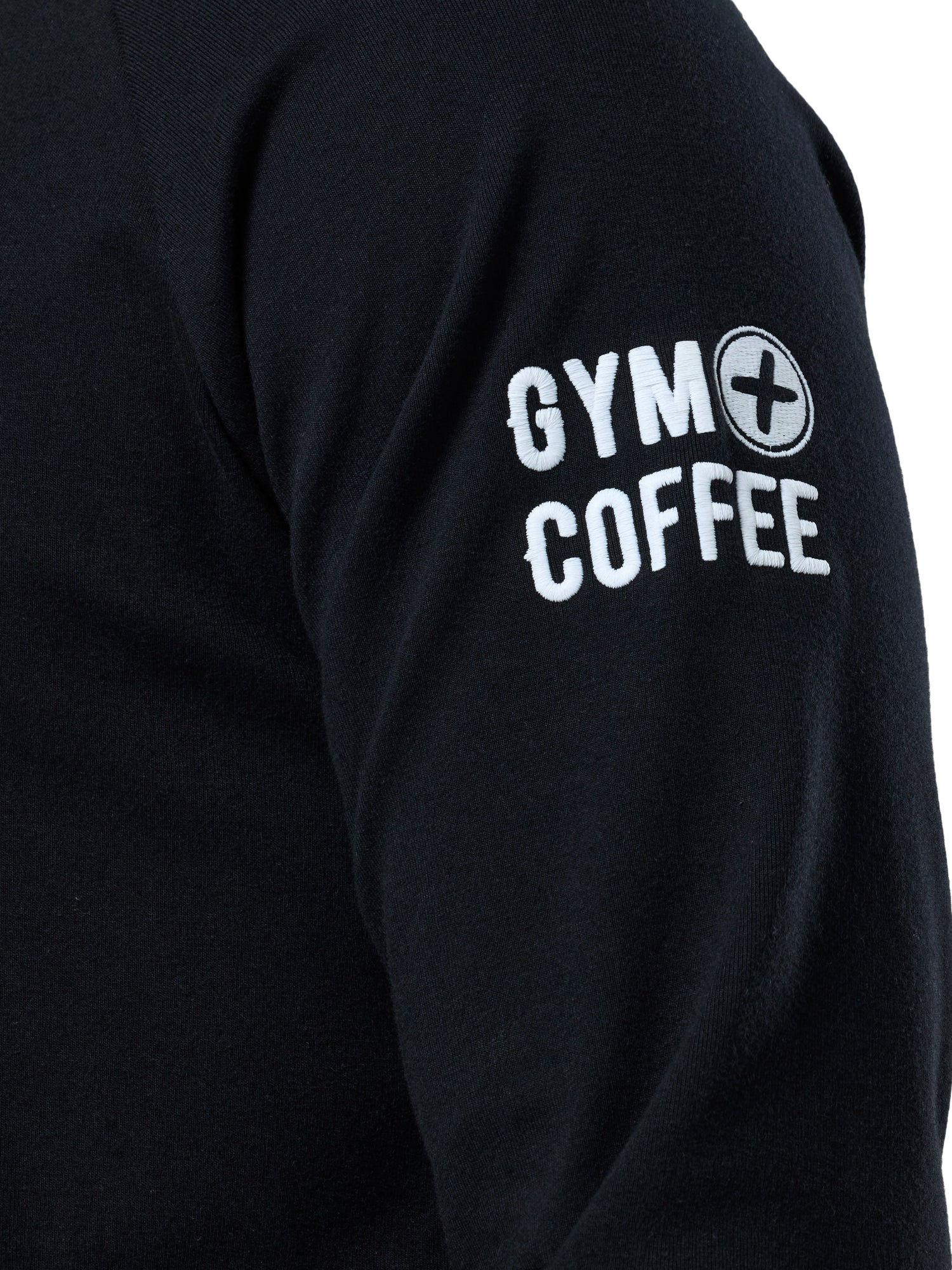 Product image 4 of 6, which shows Gym+Coffee Chill Hoodie, Black, S