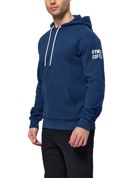 Gym+Coffee Chill Hoodie, Petrol Blue, Petrol Blue