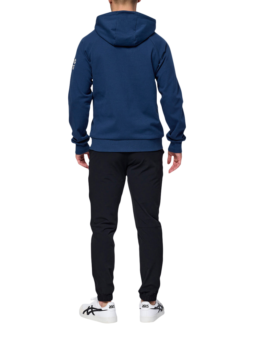 Product image 3 of 6, which shows Gym+Coffee Chill Hoodie, Petrol Blue, S