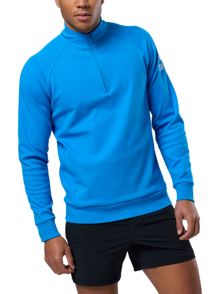Gym+Coffee Chill Half Zip Top, Sky Blue