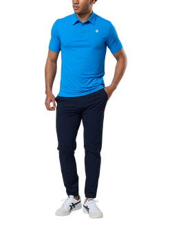 Gym+Coffee Coffee Polo Shirt - view 2, Sky Blue