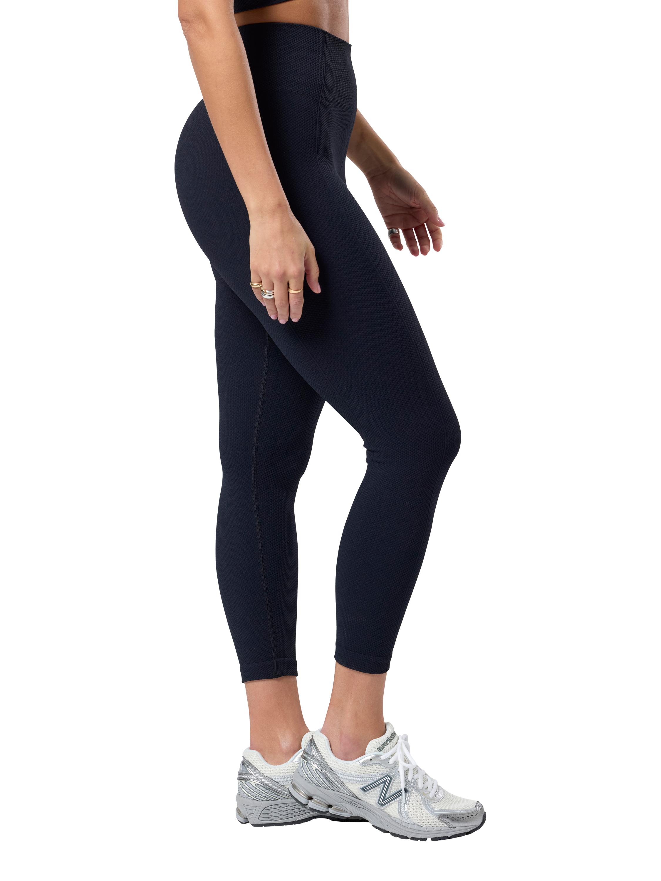 Product image 5 of 7, which shows Gym+Coffee Lotus 7/8 Leggings, Black, S