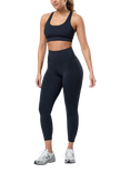 Gym+Coffee Soft Motion 7/8 Stretch Leggings, Black