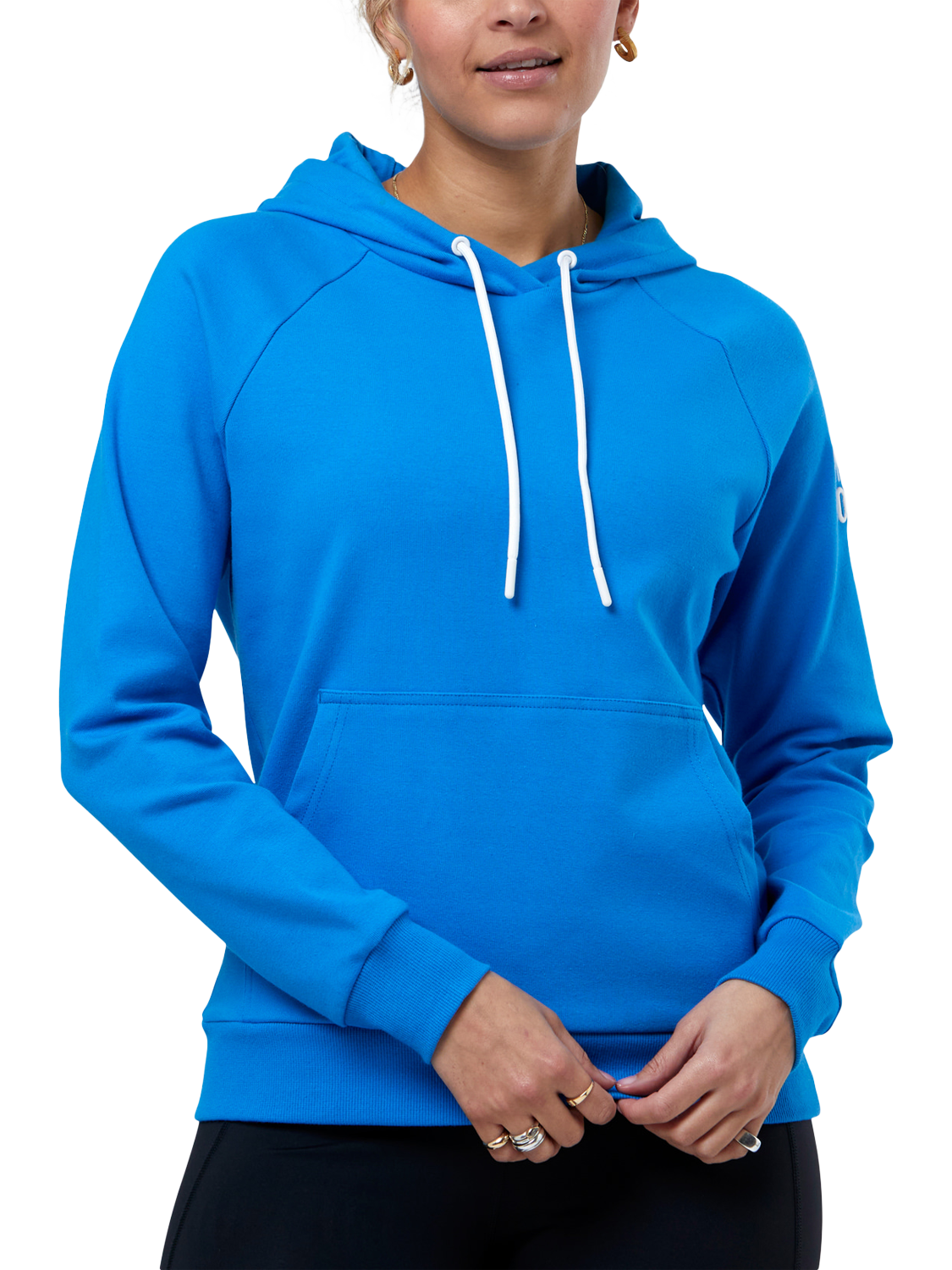 Product image 1 of 6, which shows Gym+Coffee Chill Hoodie, Sky Blue, XS