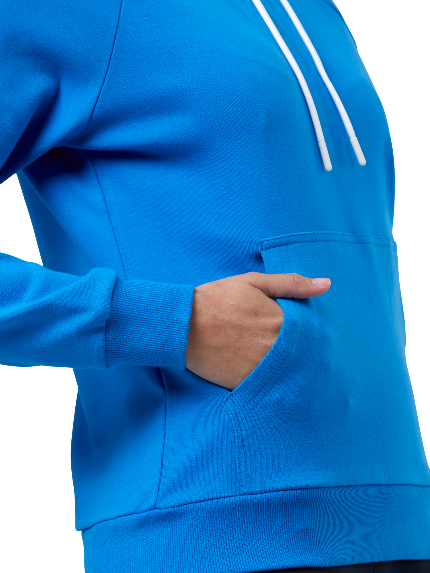 Product image 6 of 6, which shows Gym+Coffee Chill Hoodie, Sky Blue, XS
