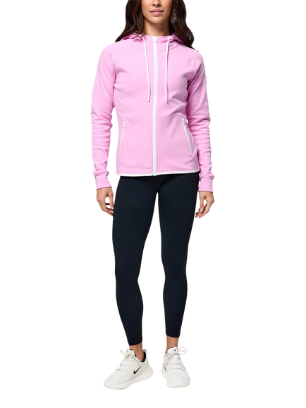 Gym+Coffee Chill Zip Hoodie - view 2, Cotton Candy