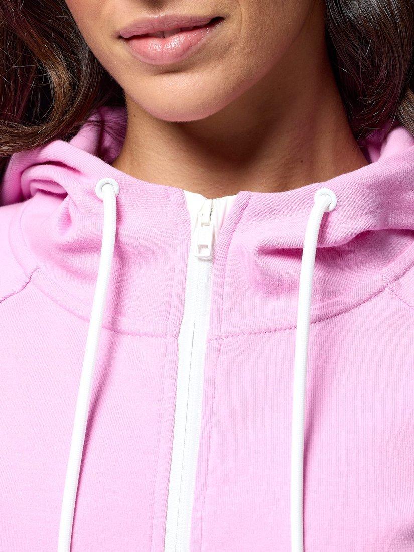 Product image 5 of 7, which shows Gym+Coffee Chill Zip Hoodie, Cotton Candy, XS