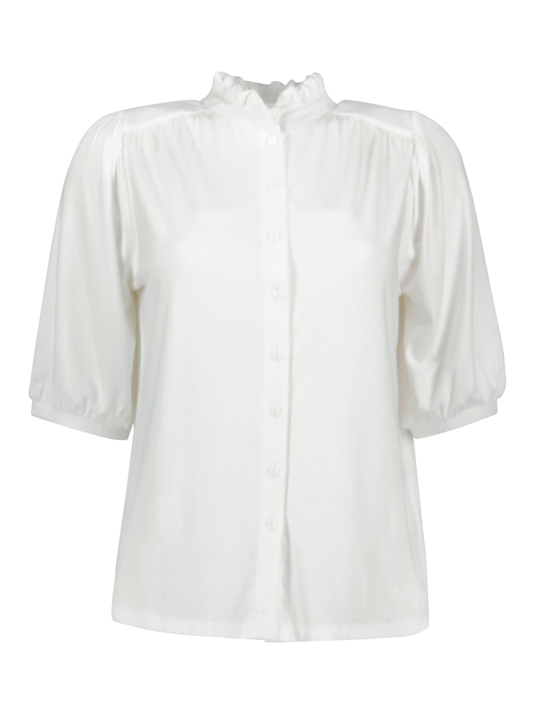 Product image 3 of 3, which shows Baukjen Janey Short Sleeve Top, Pure White, 18