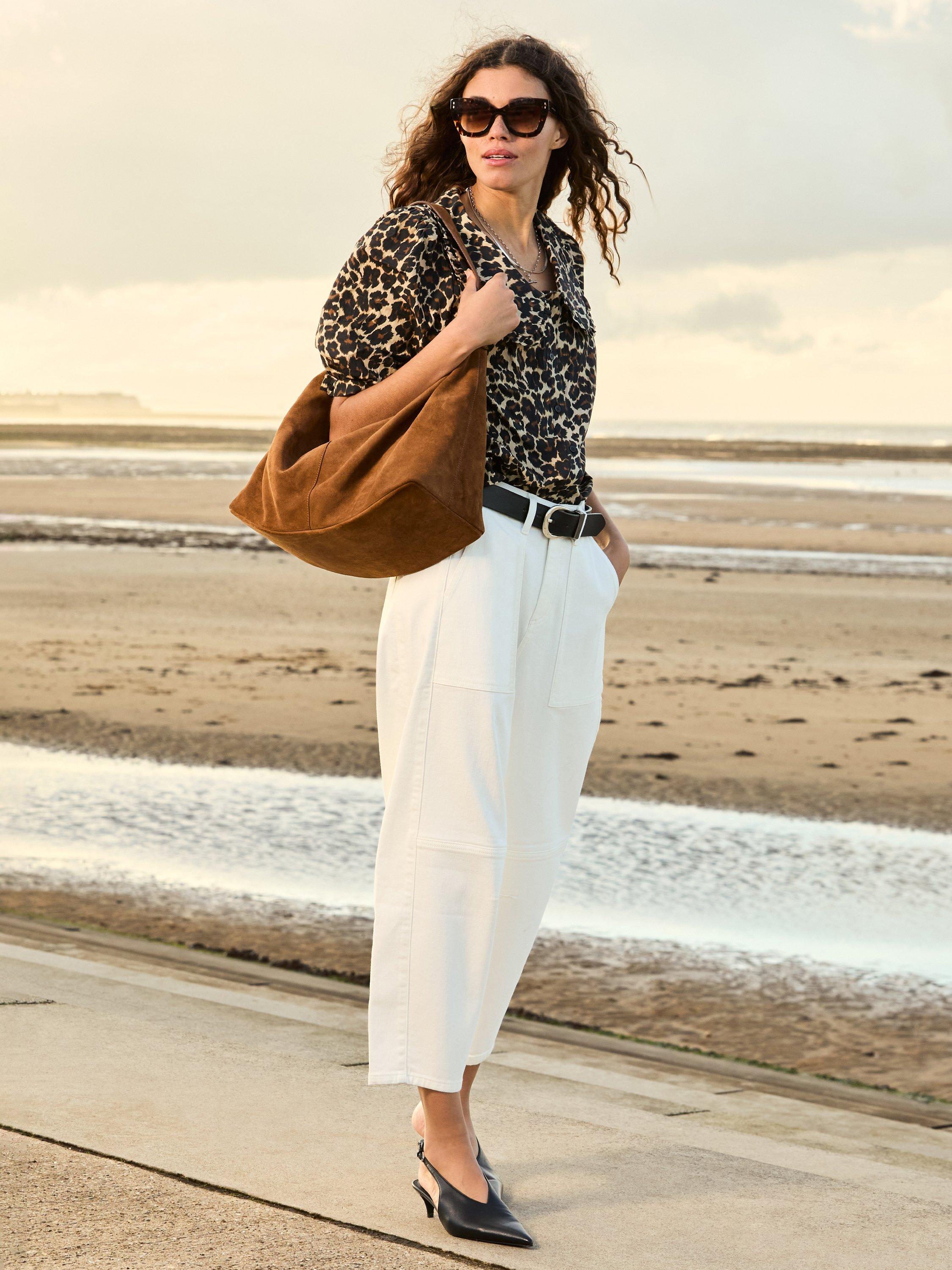 Product image 2 of 5, which shows Baukjen Reece Organic Cotton Rich Jeans, Soft White, 10