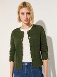 Baukjen Ursula Crochet Knit Cardigan, Khaki