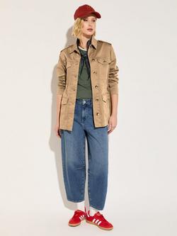 Baukjen Drake Organic Cotton Rich Utility Jacket, Taupe, Taupe