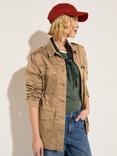 Baukjen Drake Organic Cotton Rich Utility Jacket, Taupe