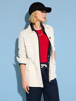 Baukjen Drake Organic Cotton Utility Jacket, White, White