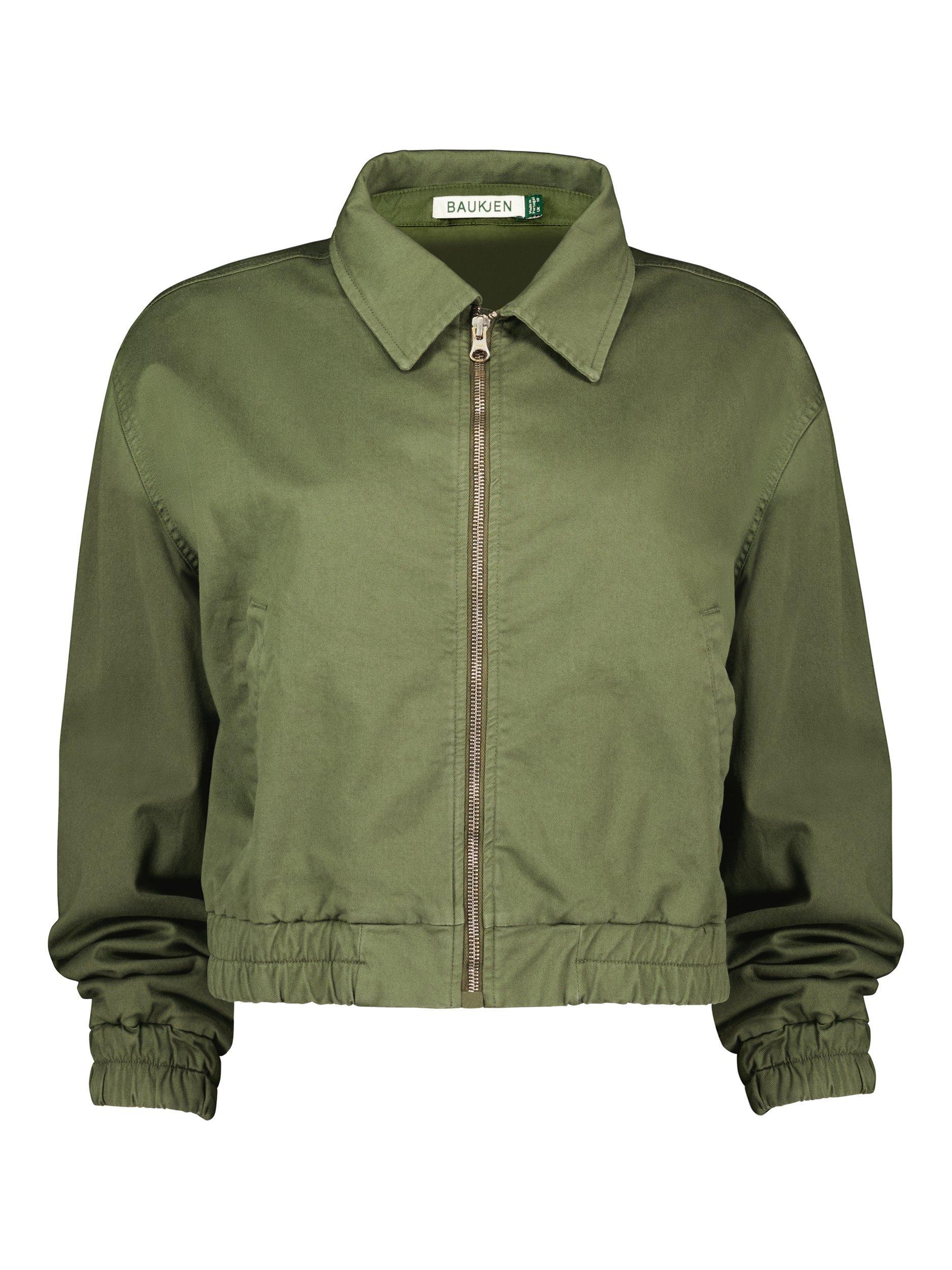 Product image 4 of 4, which shows Baukjen Elowen Organic Cotton Rich Bomber Jacket, Light Khaki, 6