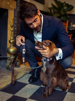 Pampeano Piedra Leather Dog Lead, Multi - view 2, Multi