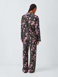 John Lewis Poppy Floral Long Pyjama Set, Navy