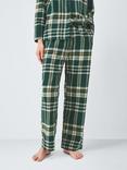 John Lewis Plaid Check Pyjama Bottoms, Green