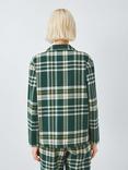 John Lewis Plaid Check Pyjama Shirt, Green