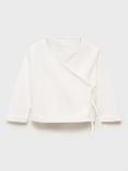Mango Baby Cotton Wrap Knit, Natural White