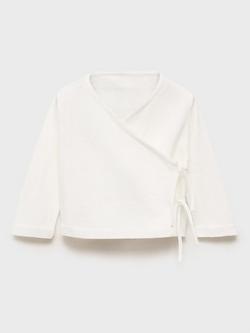 Mango Baby Cotton Wrap Knit, Natural White, Natural White