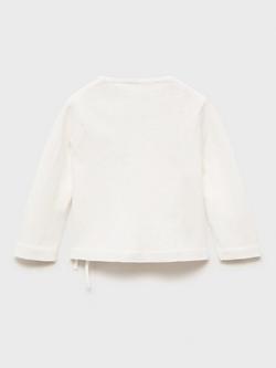 Mango Baby Cotton Wrap Knit, Natural White - view 2, Natural White