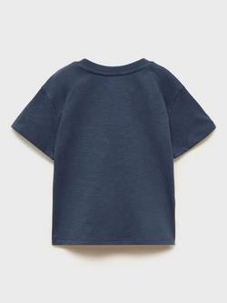 Mango Kids' Bungalo T-Shirt, Navy - view 2, Navy