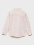 Mango Kids' Mauro Stripe Shirt, Light Beige