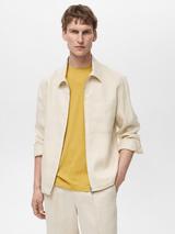 Mango Scott Linen Zipped Jacket