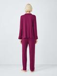 John Lewis Aria Long Pyjama Set, Raspberry Coulis