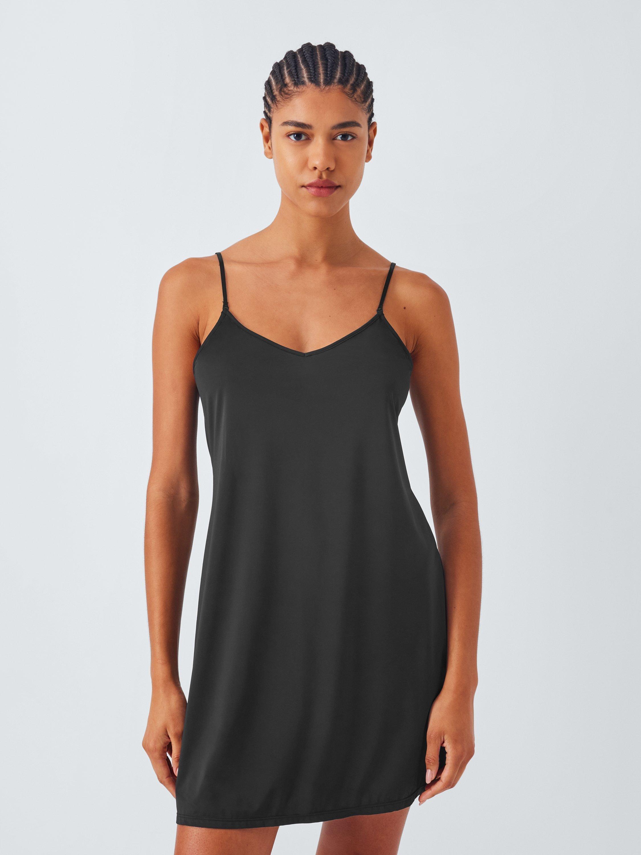 Product image 1 of 6, which shows John Lewis Katarina Knee Length Slip, Black, 8